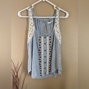 Womens/juniors grey tank top size medium